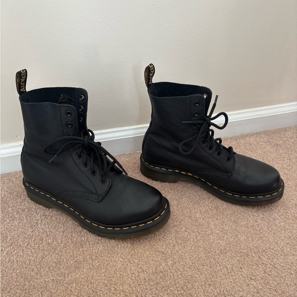 Dr. Martens | 1460 Pascal Black Leather Boots - Size 8